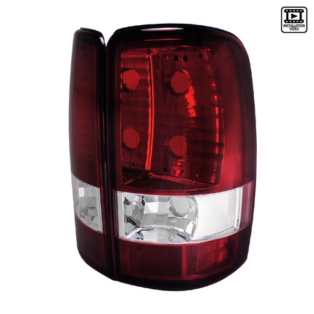 Spec-D Tuning 00-06 Chevrolet/GMC Denali/Tahoe Red Clear Tail Light LT-DEN00G2RPW-TM